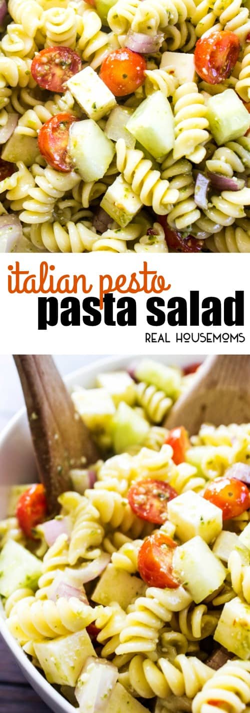 Italian Pesto Pasta Salad Recipe - Real Housemoms