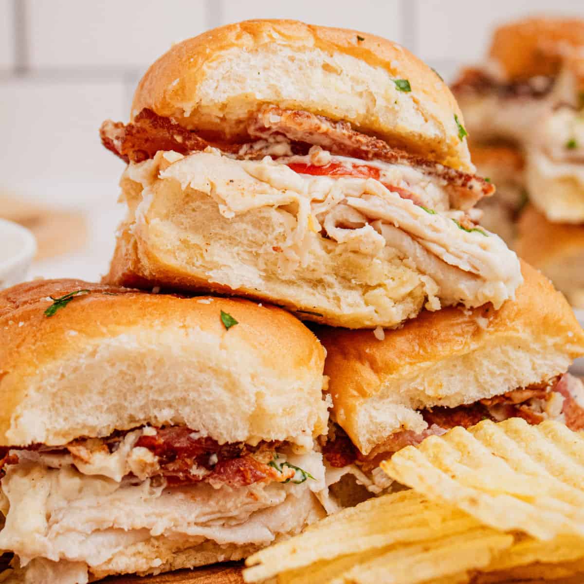 square image of stacked sliders