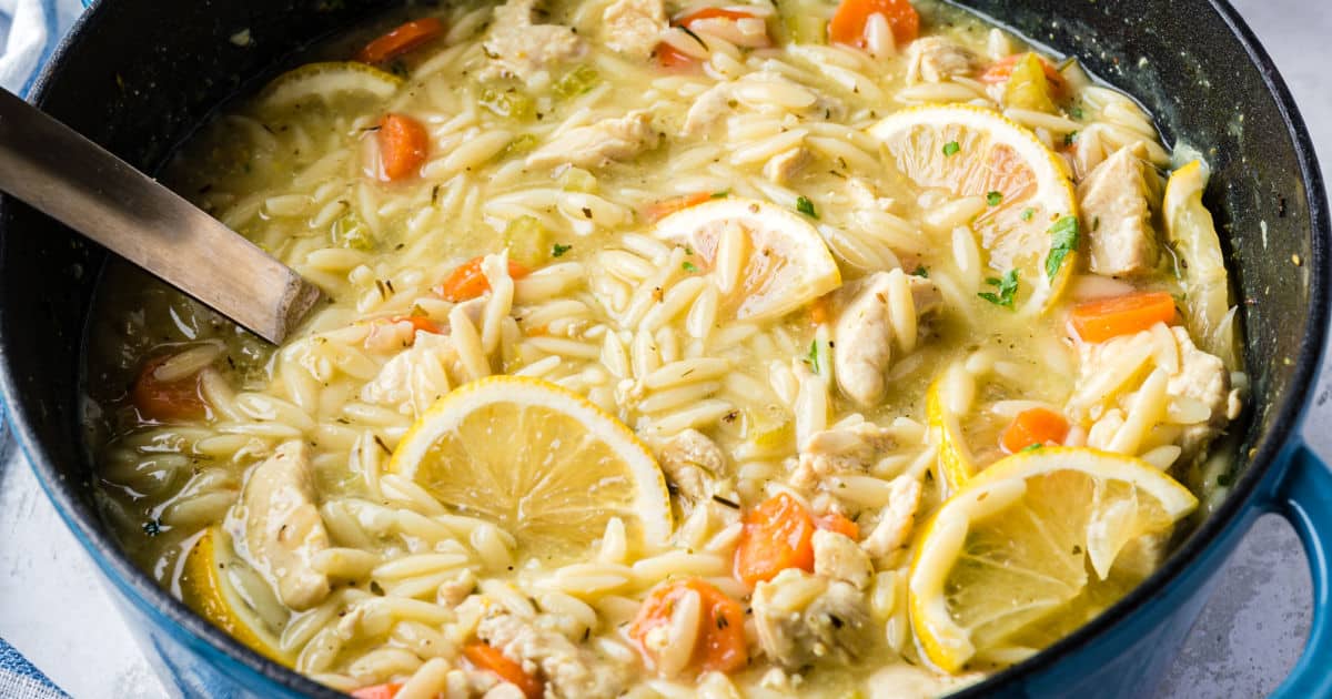 Lemon Chicken Orzo Soup ⋆ Real Housemoms