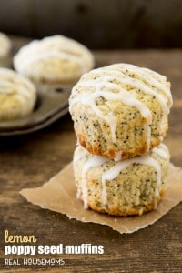 Lemon lovers pucker up with these LEMON POPPY SEED MUFFINS drizzled with lemon glaze. It's a flavor explosion in your mouth that is perfect for breakfast, brunch or just snacking!