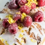 This delicious LEMON RASPBERRY LOAF CAKE is sweet with a tart lemon zing and perfect all year round!