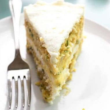 Spring and summer collided on a plate and brought you this delicious LEMON ZUCCHINI CAKE!