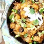 Loaded Tater Tot Nachos make a scrumptious appetizer or snack EVERYONE loves! Crispy potatoes smothered in seasoned meat and melted cheese - yes, please!