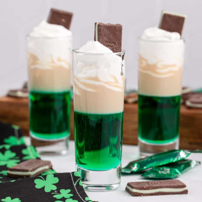 square image of three luck of the irish shots
