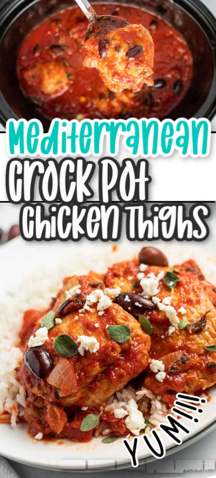 Mediterranean Crock Pot Chicken Thighs ⋆ Real Housemoms