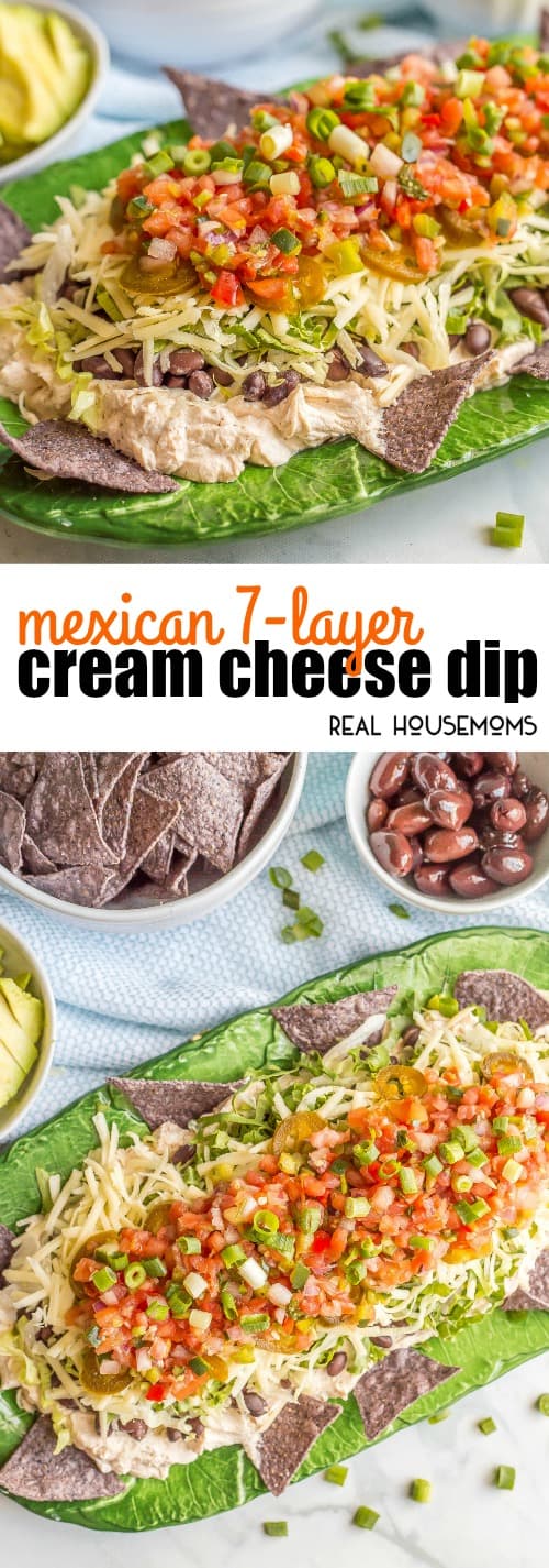 Mexican 7-Layer Cream Cheese Dip ⋆ Real Housemoms