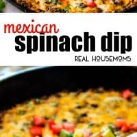 This warm and creamy Mexican Spinach Dip is easy, make ahead, bursting with fiestalicious spices and quite possibly the BEST Spinach Dip ever!
