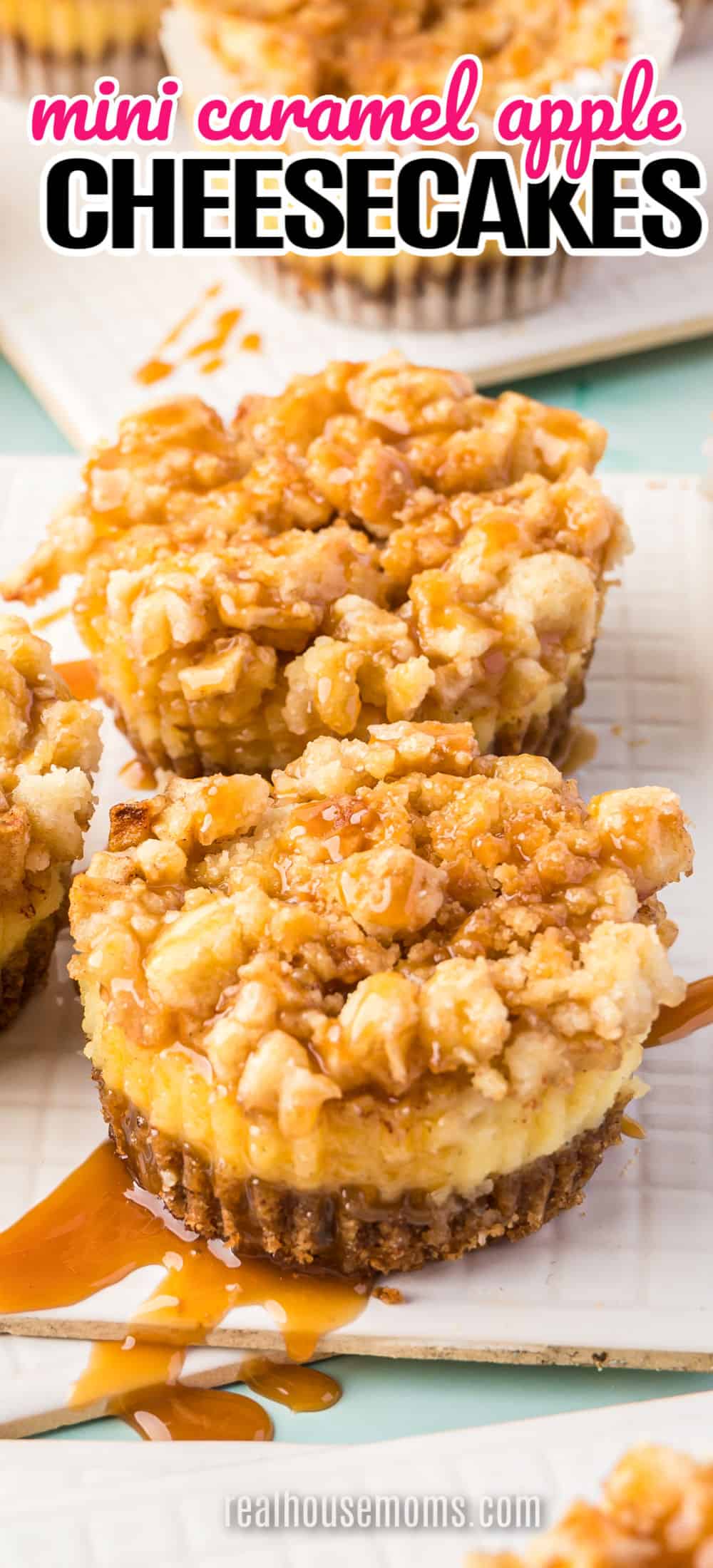 Mini Caramel Apple Cheesecakes ⋆ Real Housemoms 9755