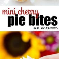 Mini Cherry Pie Bites have everything I look for in a recipe: deliciousness, simplicity, versatility, and of course, sugar! These tasty little treats are the perfect pint-sized dessert to enjoy this summer!