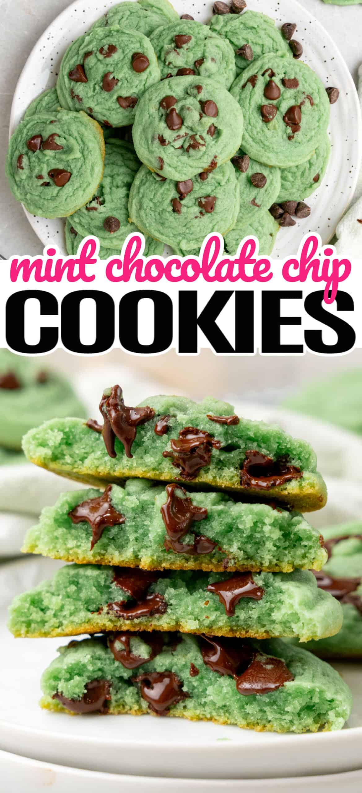 Mint Chocolate Chip Cookies ⋆ Real Housemoms