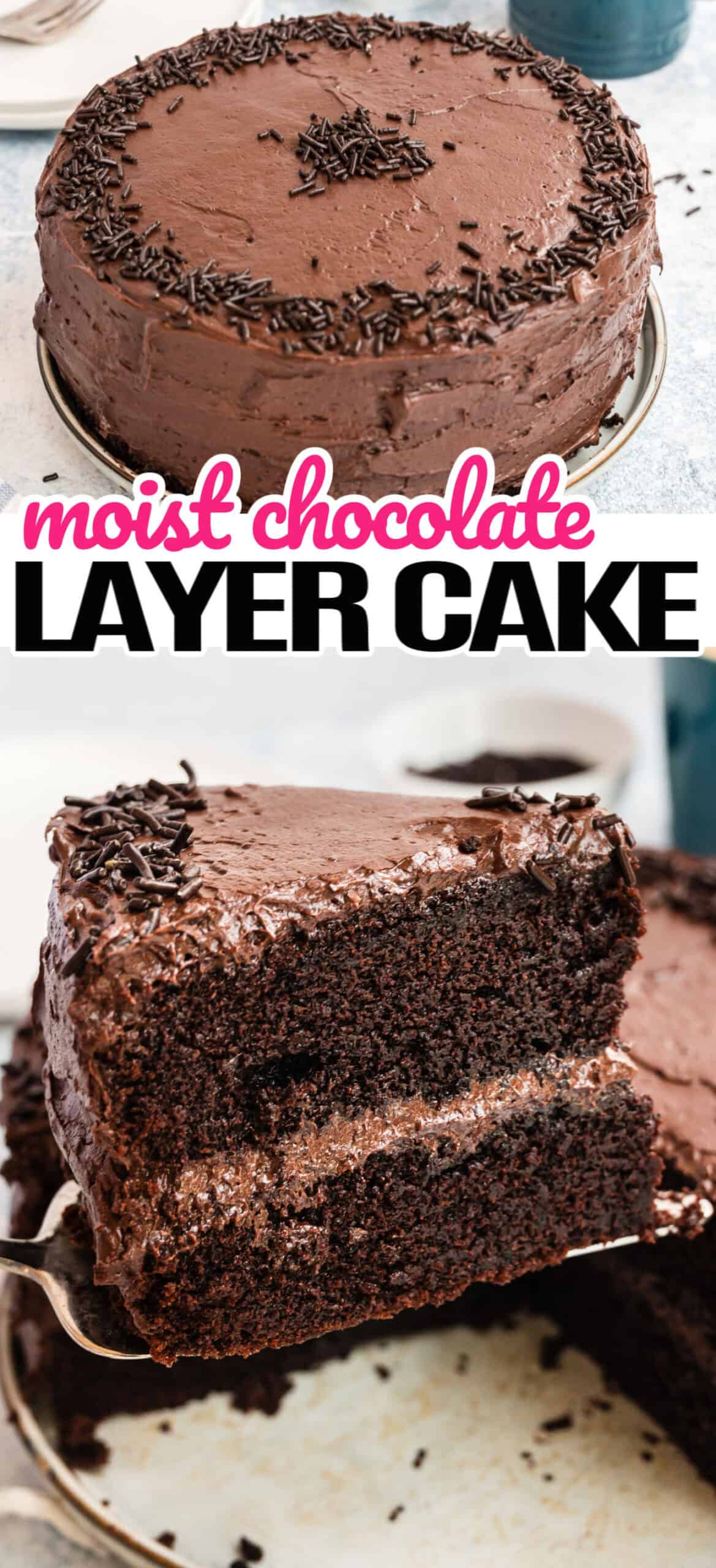 Moist Chocolate Layer Cake ⋆ Real Housemoms