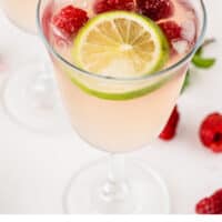 glasses of moscato punch with recipe name at the bottom