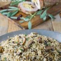 Mushroom and Sage Rice Pilaf is a quick and easy side dish that's full of earthy flavors and wonderfully seasonal!