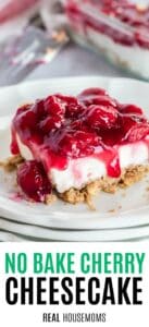 No Bake Cherry Cheesecake ⋆ Real Housemoms