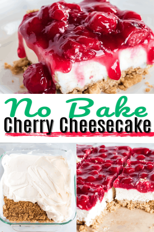 No Bake Cherry Cheesecake