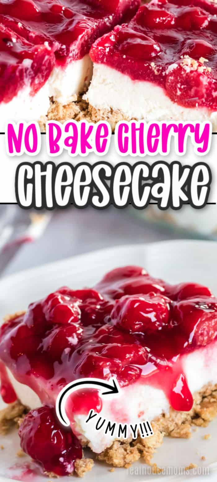 No Bake Cherry Cheesecake ⋆ Real Housemoms