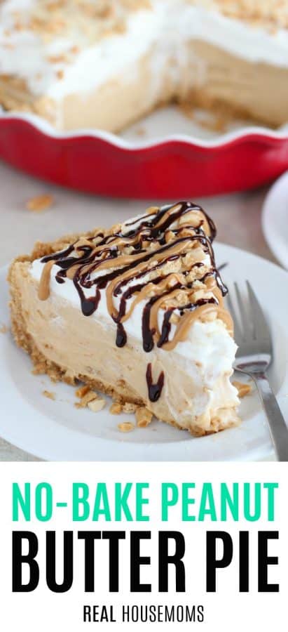 No-Bake Peanut Butter Pie ⋆ Real Housemoms