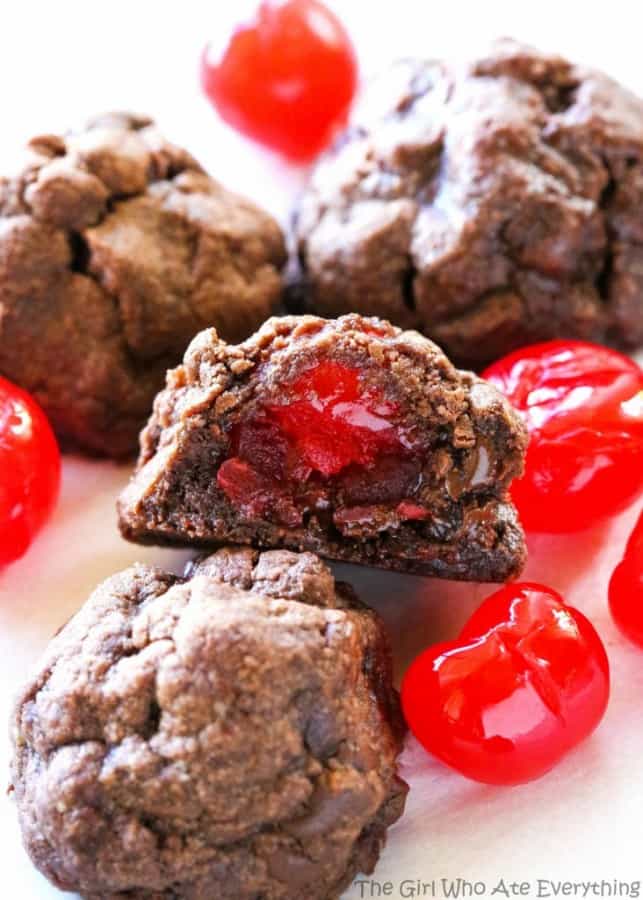 Nutella Cherry Cookies - The Girl Who Ate Everything