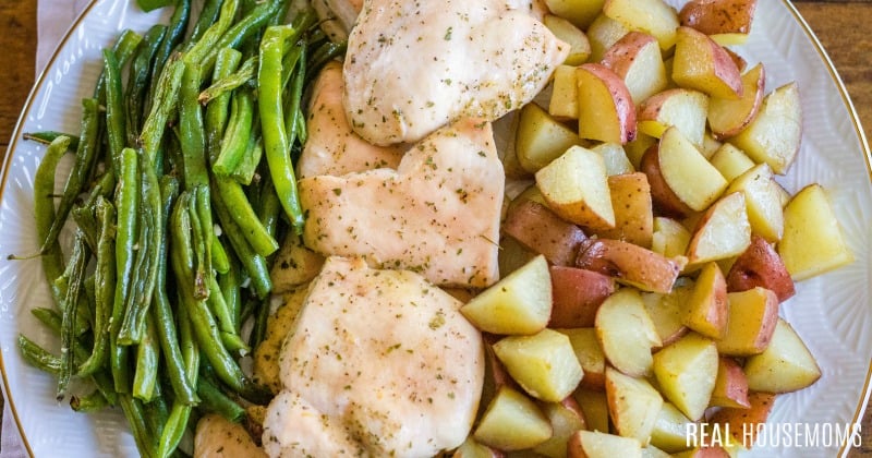 Sheet Pan Ranch Chicken Dinner Real Housemoms