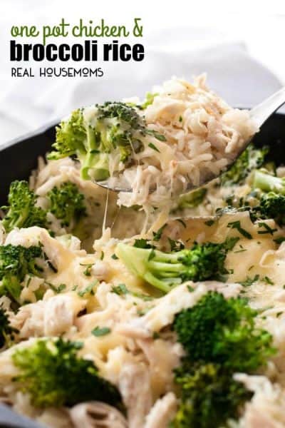 One Pot Chicken and Broccoli Rice with Video ⋆ Real Housemoms