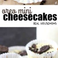 Oreo Mini Cheesecakes are a creamy and delicious dessert that's surprisingly easy to make! How can you go wrong with Oreos and cheesecake in the same bite??