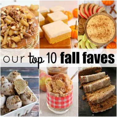 OUR TOP 10 FALL FAVES are recipes that are bursting with pumpkin, apples, sweet potatoes for a bite you can't resist!