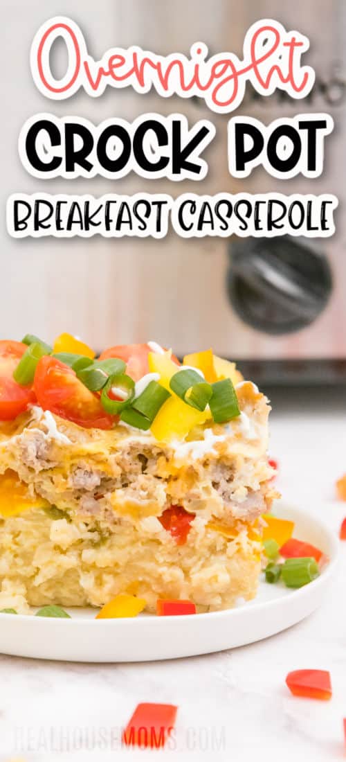 Overnight Crockpot Breakfast Casserole ⋆ Real Housemoms