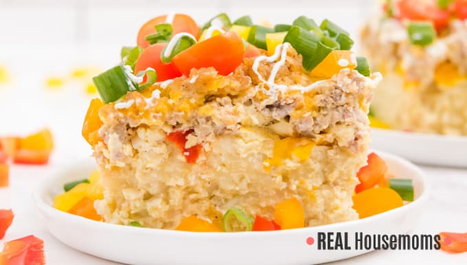Overnight slow cooker breakfast casserole - Family Food on the Table