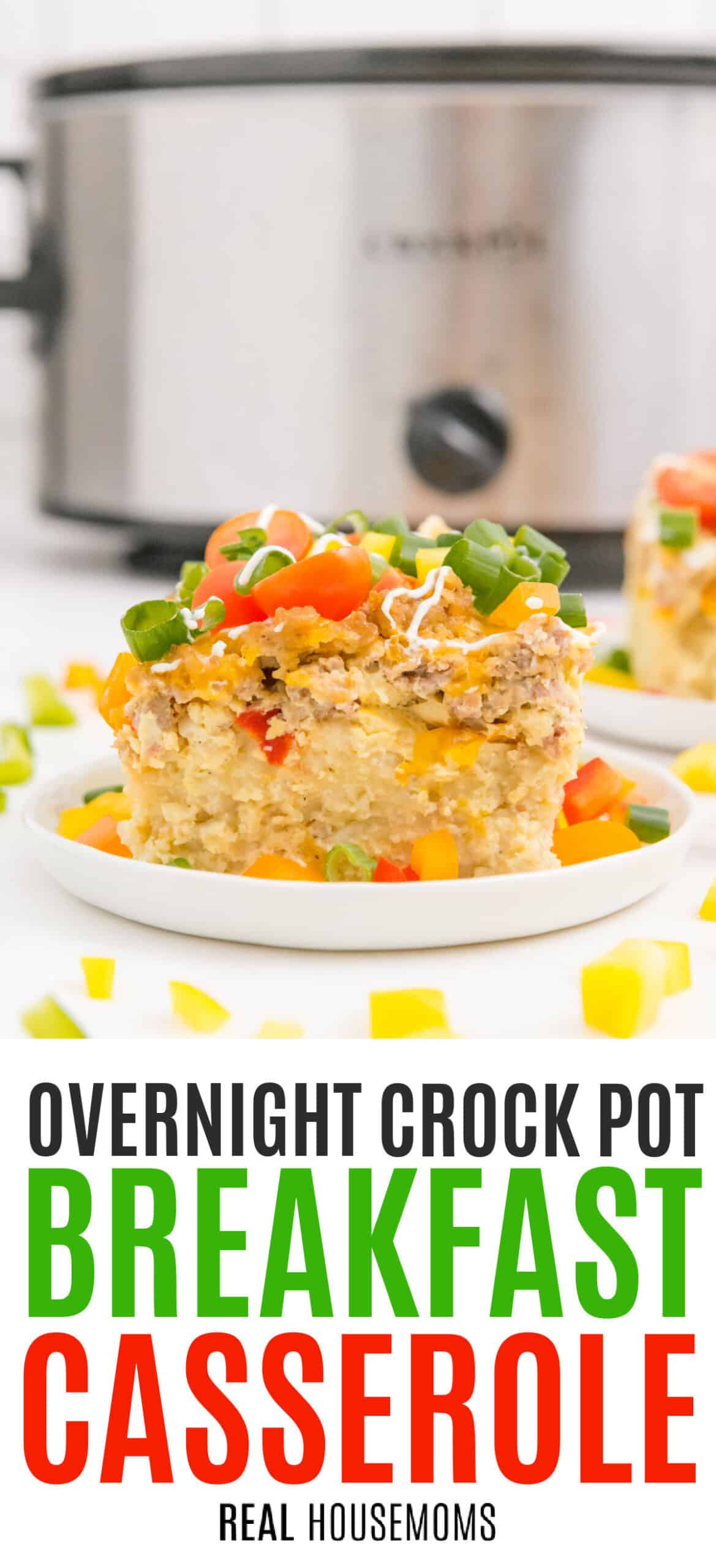 Overnight Crockpot Breakfast Casserole