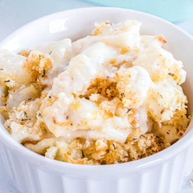 Crunchy on top, cheesy on the inside - Pearl Onion and Cheese Gratin is a side dish bursting with flavor that your family will love!