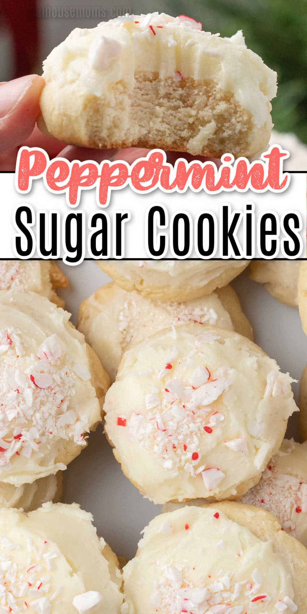Frosted Peppermint Sugar Cookies ⋆ Real Housemoms