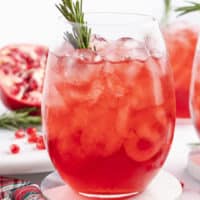 The perfect combination of bubbly champagne and tart pomegranate, this champagne cocktail is my go-to drink for girls nights!