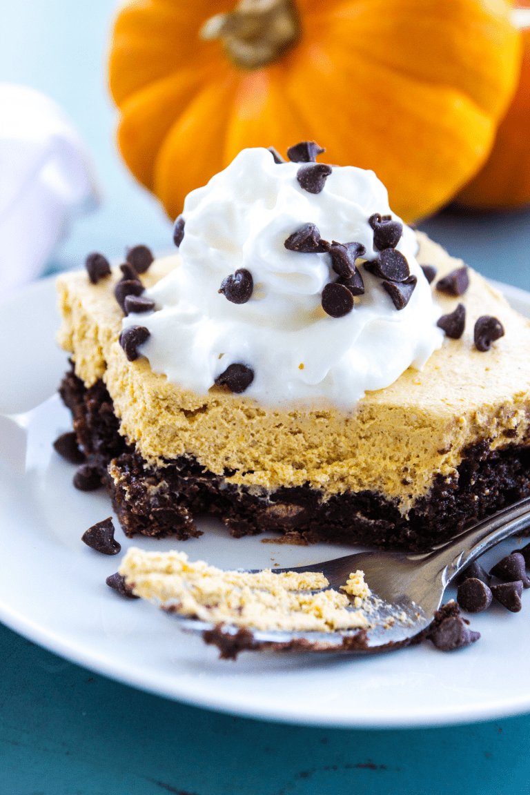 Pumpkin Cheesecake Brownie Bars ⋆ Real Housemoms