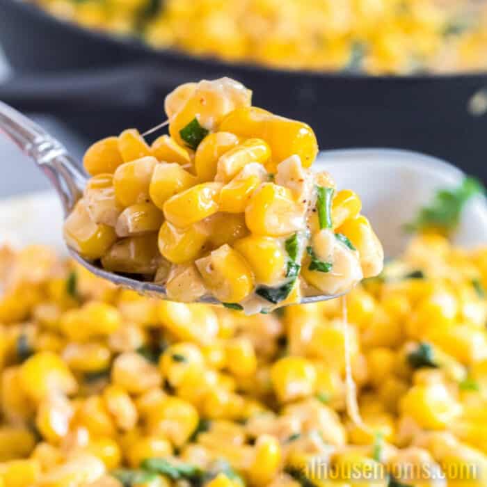Parmesan Cilantro Corn Side Dish ⋆ Real Housemoms