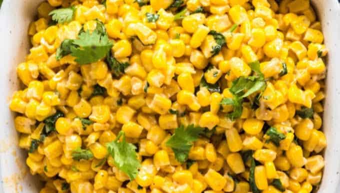 Parmesan Cilantro Corn Side Dish ⋆ Real Housemoms
