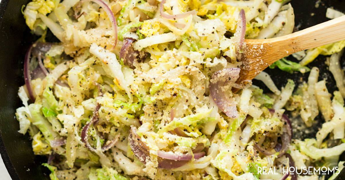 Parmesan Garlic Cabbage ⋆ Real Housemoms