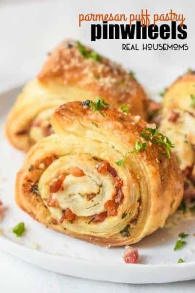 Parmesan Puff Pastry Pinwheels ⋆ Real Housemoms