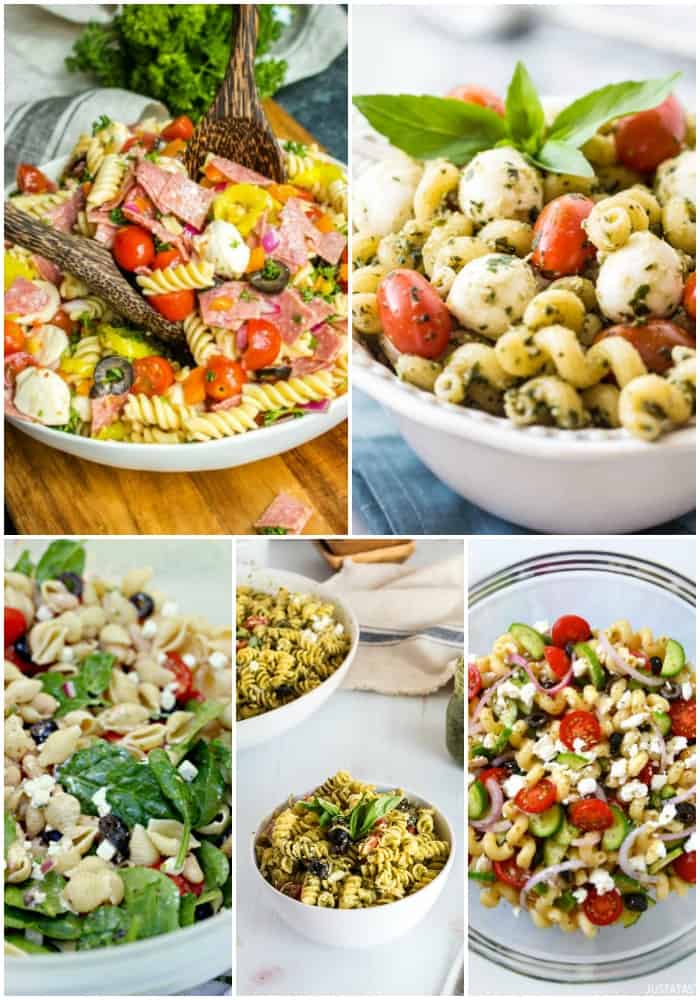 Mediterranean pasta salads