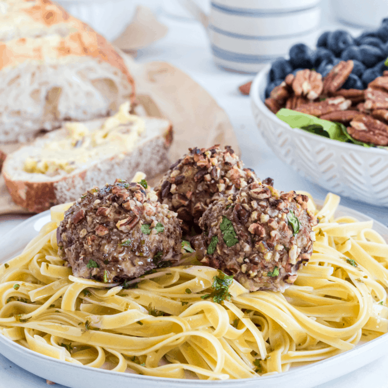 One bite of these Pecan Chicken Meatballs and you'll be hooked! Juicy on the inside with a delicious, nutty crunch on the outside!