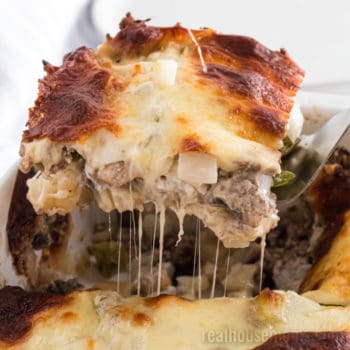 Philly Cheesesteak Casserole ⋆ Real Housemoms