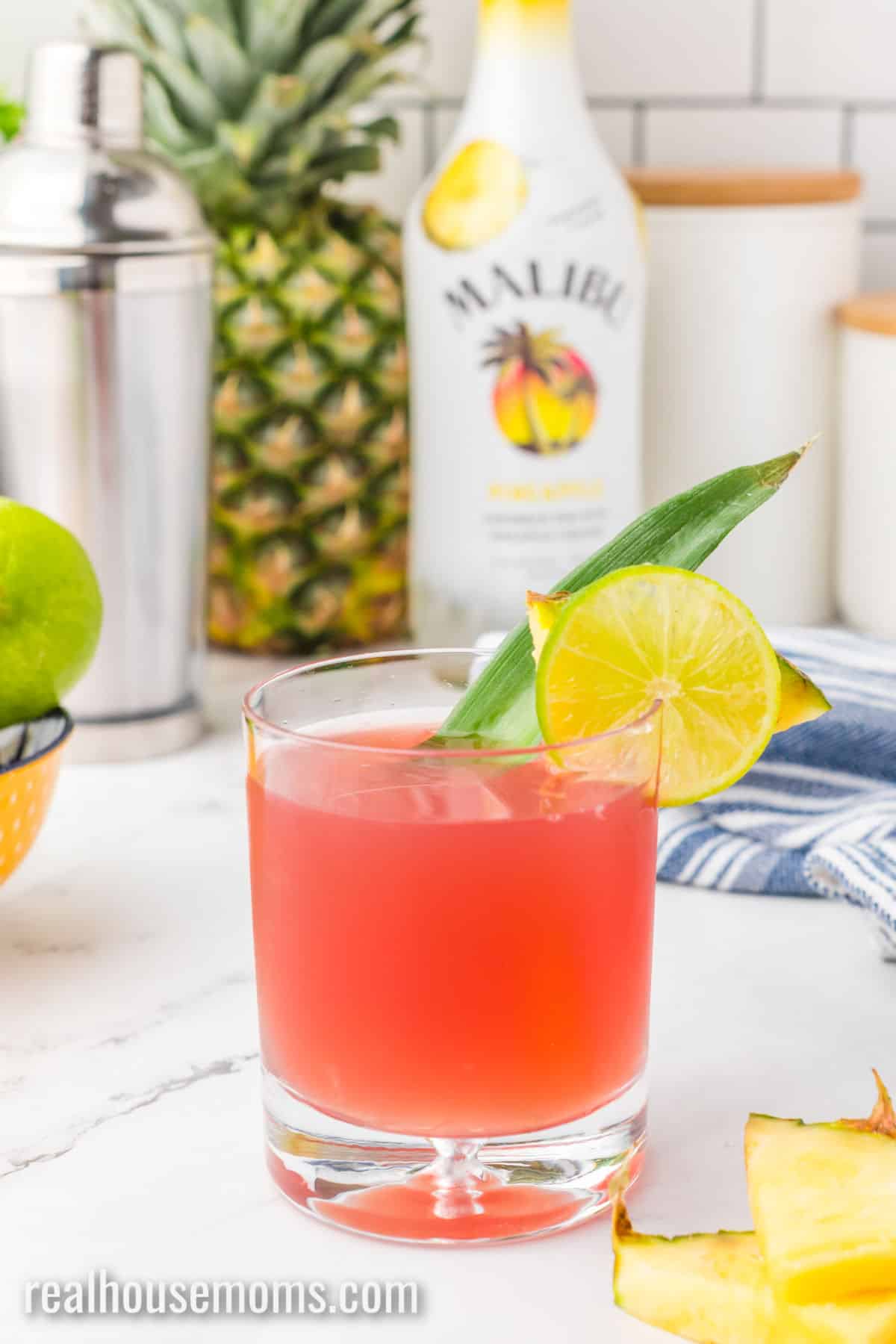 cranberry juice pineapple juice and rum