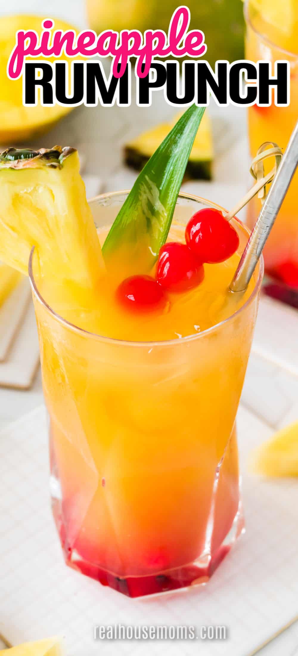 Pineapple Rum Punch ⋆ Real Housemoms