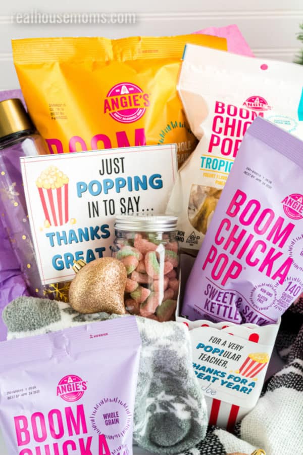 Popcorn Teacher Gifts with Free Printables ⋆ Real Housemoms