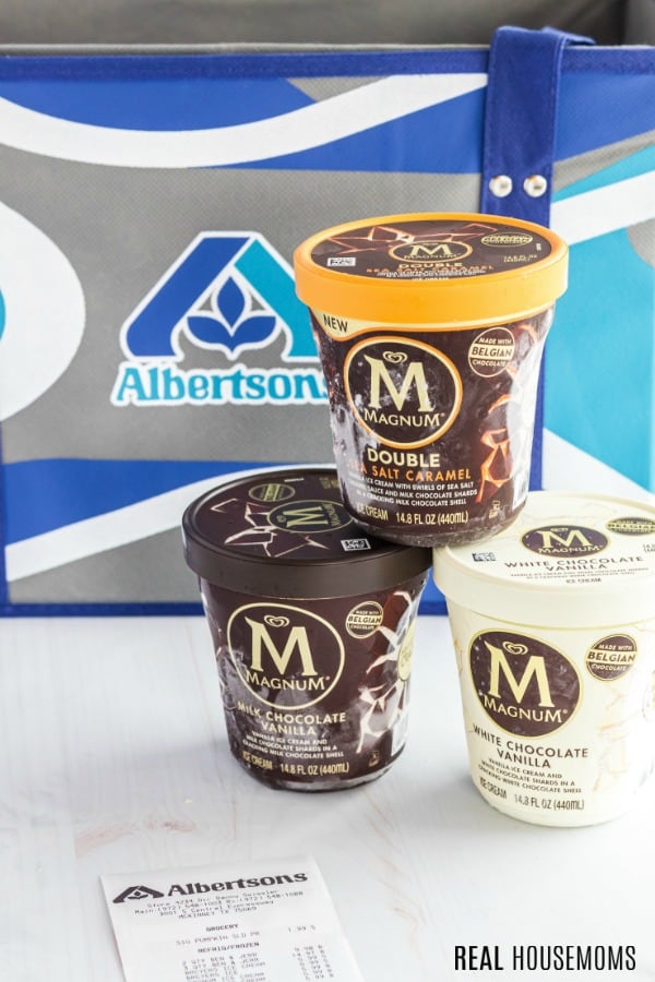 magnum ice cream from Albertons