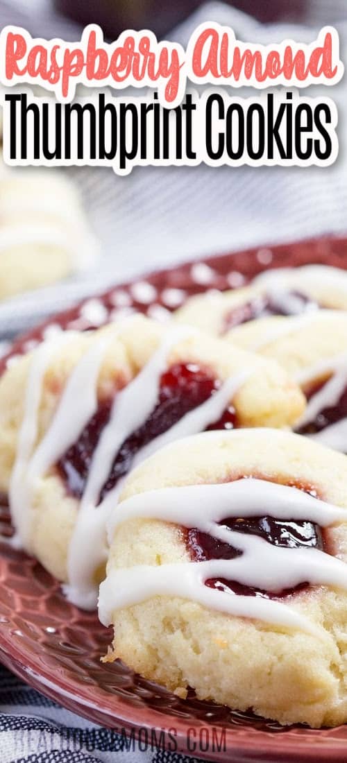 Raspberry Almond Thumbprint Cookies ⋆ Real Housemoms