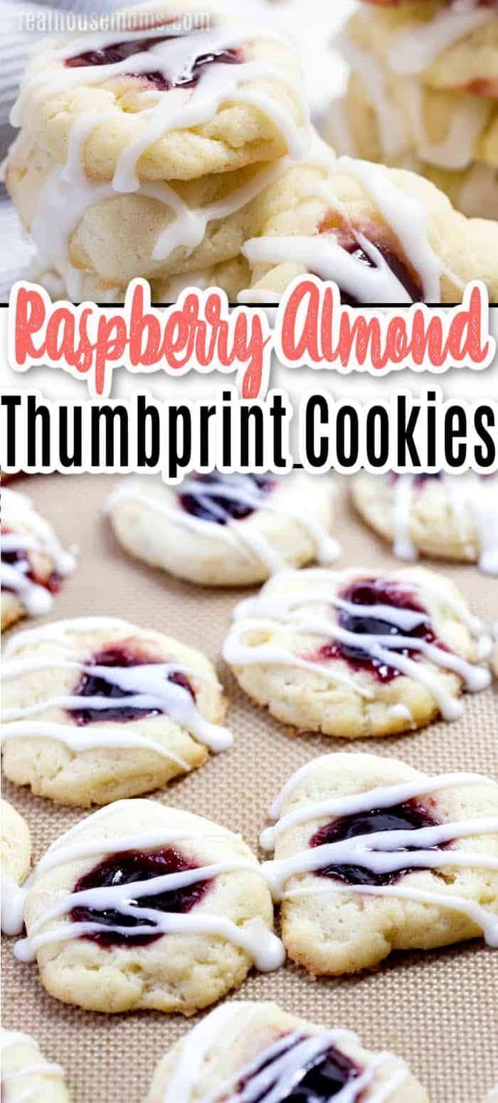 Raspberry Almond Thumbprint Cookies ⋆ Real Housemoms