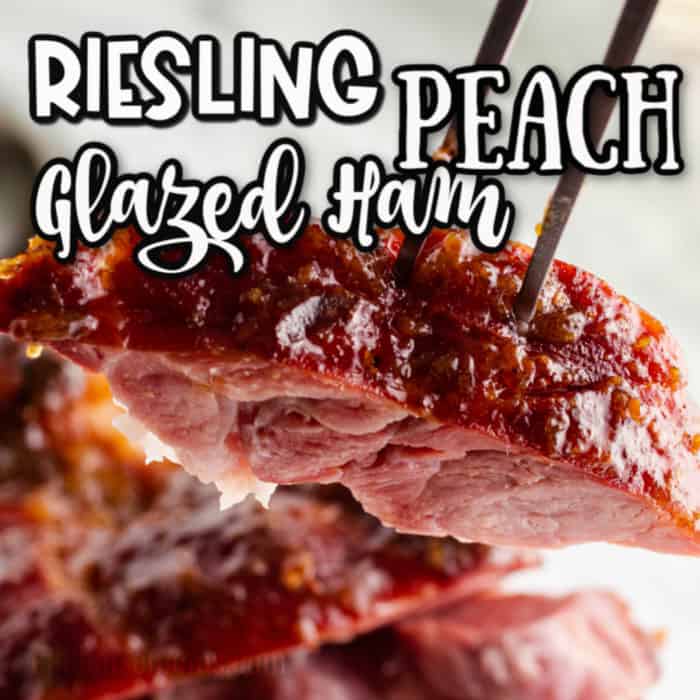 Square Image of Riesling Peach Glazed Ham