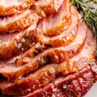 Riesling Peach Glazed Ham is perfect for a big family gathering! The flavors are incredible! Everyone is sure to enjoy this mouth-watering ham!