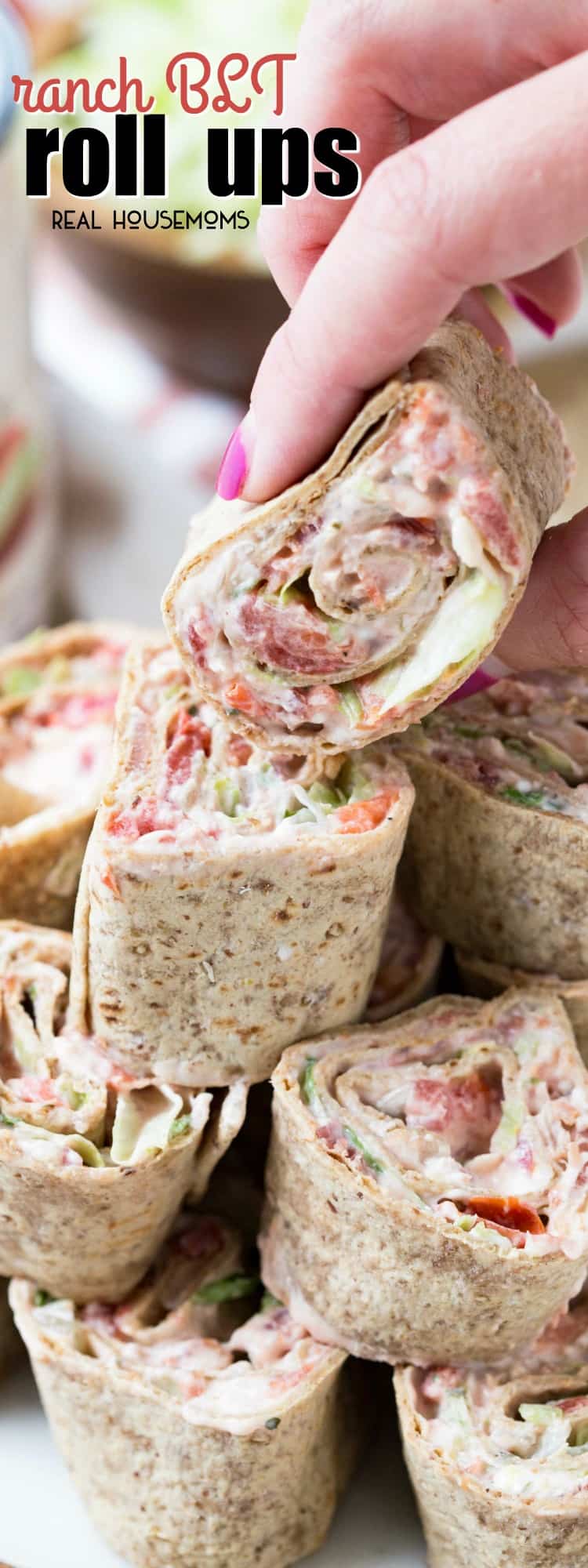 Ranch BLT Roll Ups -Easy Appetizer-Real Housemoms