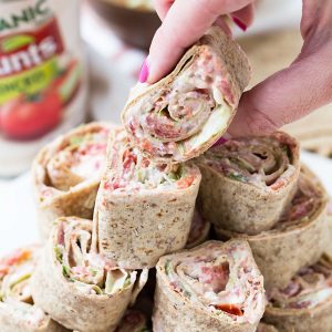 Ranch BLT Roll Ups are a hit at every party! Bacon, lettuce and tomato are even better with ranch dressing and cream cheese! These are perfect for game day!